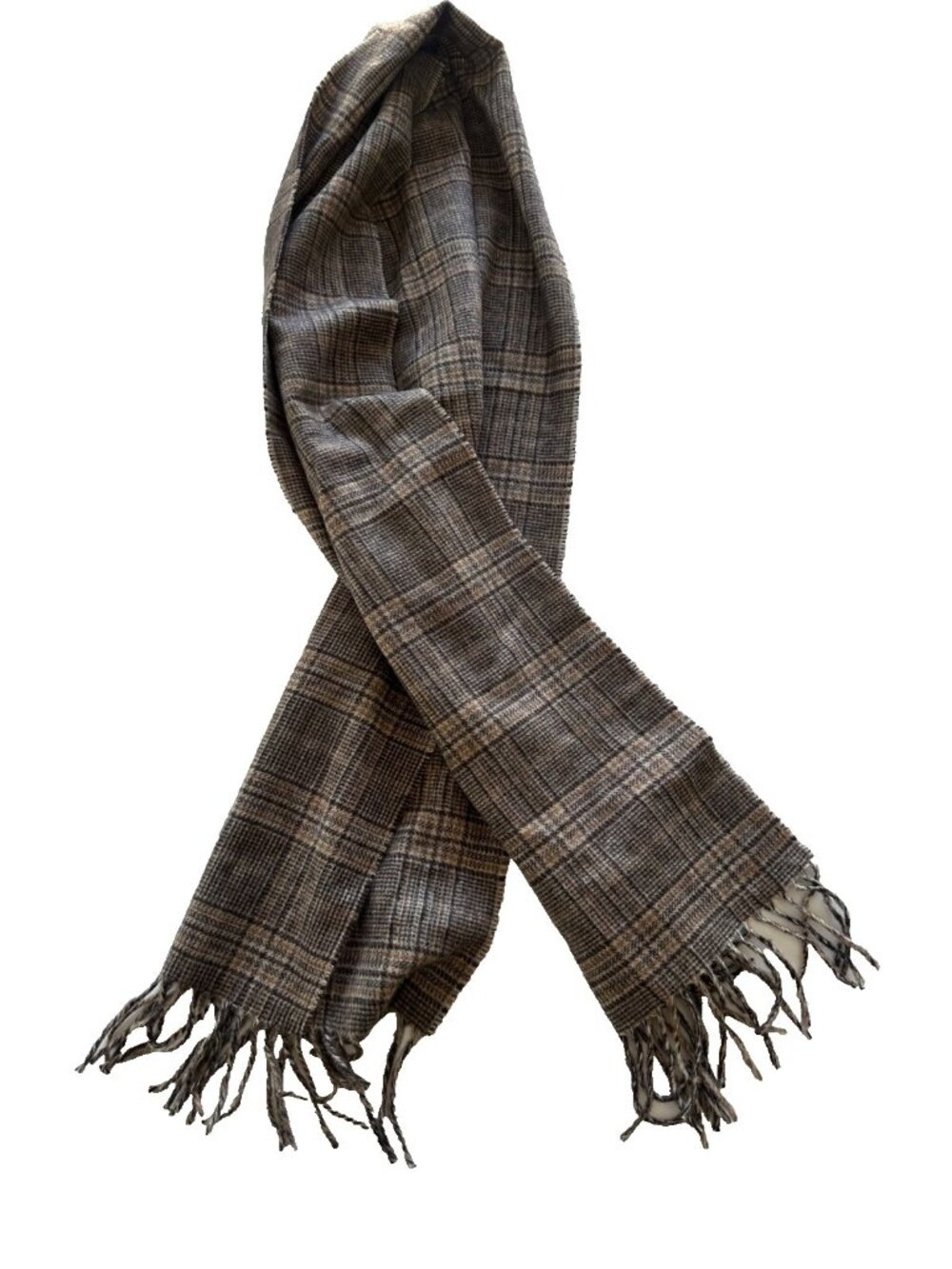 Jos. A. Bank Men's Brown Beige Cashmere Scarf NEW Old Money Timeless